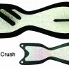 Superfly Flies 8" Black/ Double Glow Crush 8" Flashers