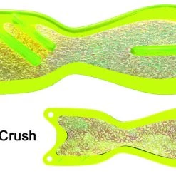 Superfly Flies 10" Flashers 10" Yellow - Crush Glow