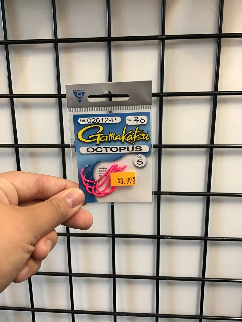 Gunarama Gamakatsu Octopus Pink Size 2/0 Hooks And Sinkers 1 Gunarama Gamakatsu Octopus Pink Size 2/0 Hooks And Sinkers