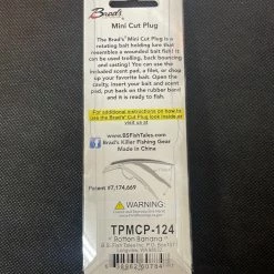 Superfly Flies Brads Superbait’s Brads Mini Cut Plug 2 Pack (Rotten Banana)