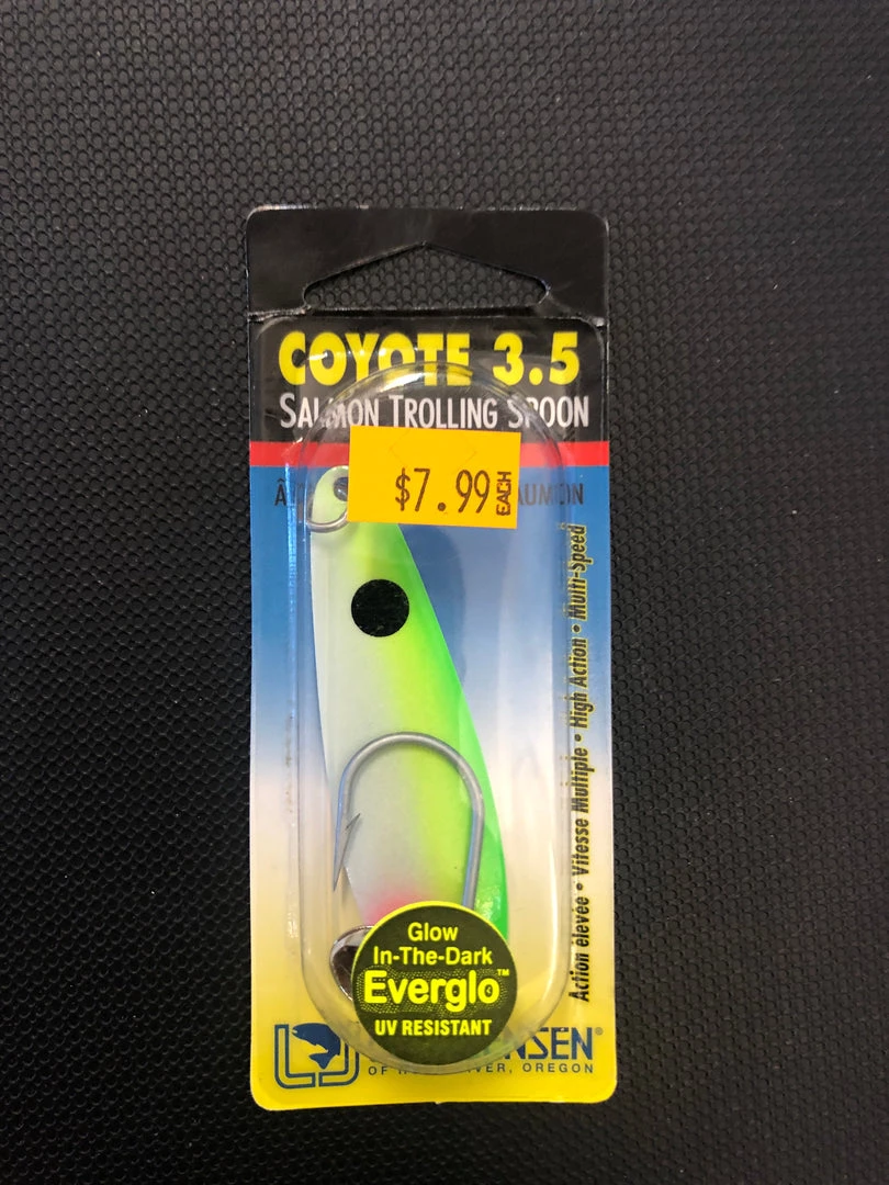 Gunarama Coyote 3.5 Yellow Tail Trolling Spoons 1 Gunarama Coyote 3.5 Yellow Tail Trolling Spoons