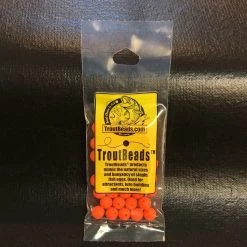 Gunarama Steelhead Gear Trout Beads 8mm (Flourescent Orange) 40ct