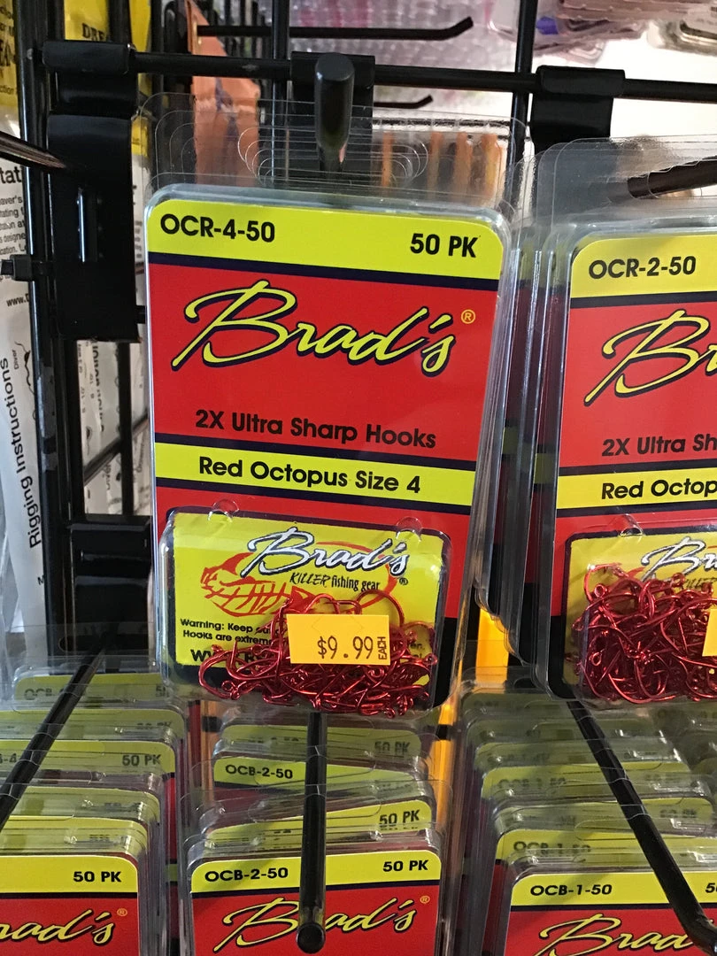 Gunarama Brads Red Octopus Size 4 Hooks And Sinkers 1 Gunarama Brads Red Octopus Size 4 Hooks And Sinkers