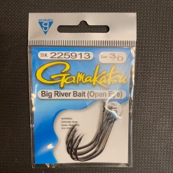 Gunarama Hooks And Sinkers Gamakatsu 3/0 Big River Bait (Open Eye)