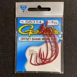 Gunarama Hooks And Sinkers Gamakatsu 4/0 Offset Shank Worm EWG
