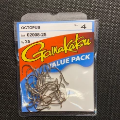 Gunarama Gamakatsu Size 4 Octopus (Silver)