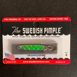 Gunarama Ice Fishing Tackle Swedish Pimple 4 Chartreuse Prism