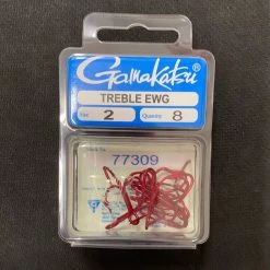 Gunarama Gamakatsu Red Treble Ewg Size 2 Hooks And Sinkers
