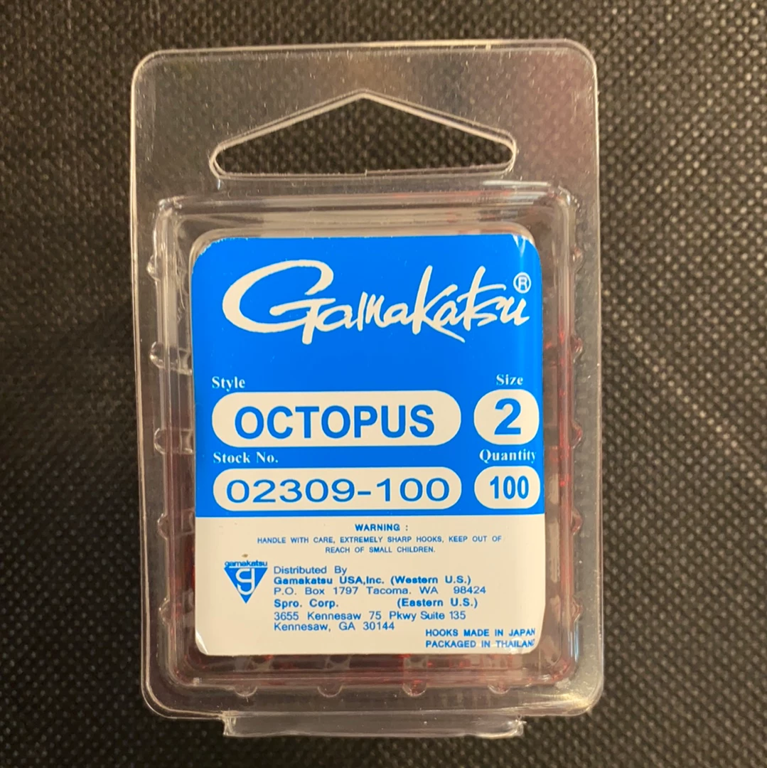 Gunarama Gamakatsu 2 Octopus (Red) Hooks And Sinkers 1 Gunarama Gamakatsu 2 Octopus (Red) Hooks And Sinkers