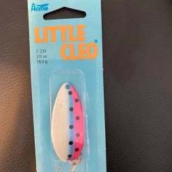 G Little Cleo 2/3oz Rainbow Trolling Spoons