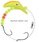 Big Rock Apex Waly A Plug 2” Chartreuse/Orange