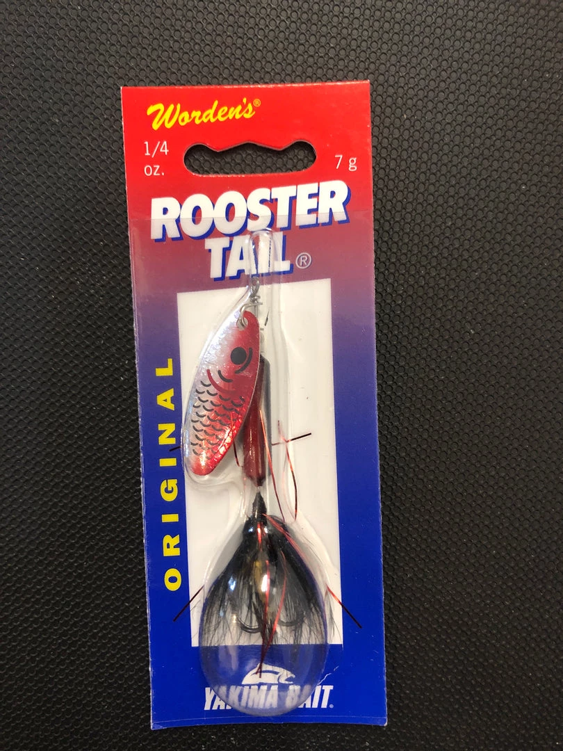Gunarama Rooster Tail 1/4oz Black Tinsel Spinners 1 Gunarama Rooster Tail 1/4oz Black Tinsel Spinners