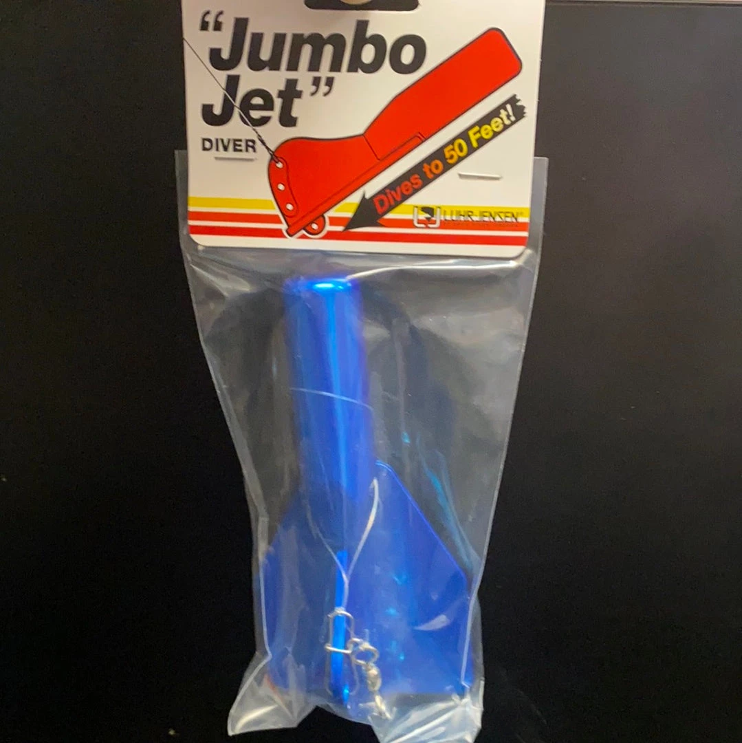 Gunarama Downriggers, Divers, Planer Boards Jumbo Jet Diver 50' Metallic Blue 2 Gunarama Downriggers, Divers, Planer Boards Jumbo Jet Diver 50' Metallic Blue