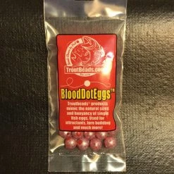 Gunarama Trout Beads - Blood Dot Eggs - 8mm (Ruby Roe) 15ct Steelhead Gear