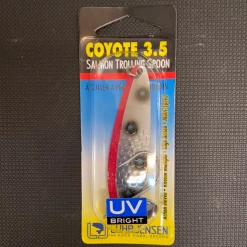 Gunarama Trolling Spoons Coyote 3.5 Florescent Pink & Chart. UV