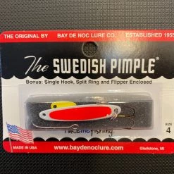 Gunarama Swedish Pimple Size 4 White / Orange Pearl Spinners