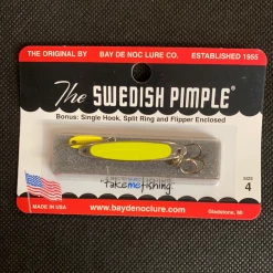 Gunarama Ice Fishing Tackle Swedish Pimple 4 Yellow Nickel