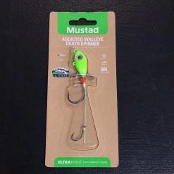 Superfly Flies Mustad Addicted Walleye Death Spinner 3/4oz Limetreuse Walleye Lures