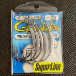 Gunarama Hooks And Sinkers Gamakatsu Weighted Superline EWG 5/0