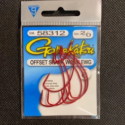 Gunarama Gamakatsu 2/0 Offset Shank Worm EWG