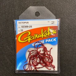 Gunarama Gamakatsu Size 2 (Red) Value Pack