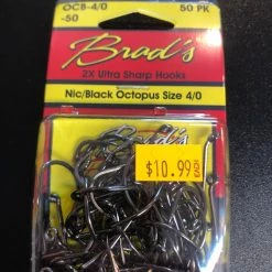Gunarama Hooks And Sinkers Brads Nic/blk Octopus Hooks 4/0