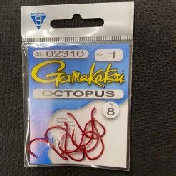 Gunarama Gamakatsu Octopus Red Size 1 Hooks And Sinkers