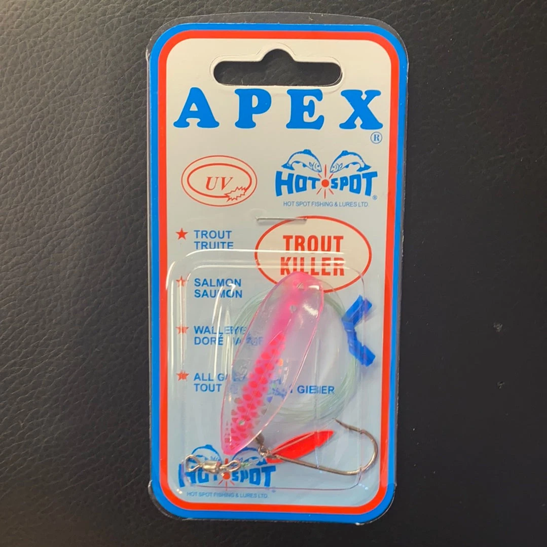 Gunarama Apex 1.5 Trout Killer #138T UV Pink Haze Hot Spot Apex Lures 1 Gunarama Apex 1.5 Trout Killer #138T UV Pink Haze Hot Spot Apex Lures