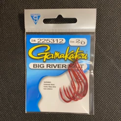 Gunarama Hooks And Sinkers Gamakatsu 2/0 Big River Bait (Red)