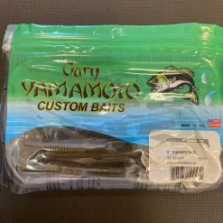 Superfly Flies Gary Yamamoto 5" Swimsenko Green Pumpkin Black Flake