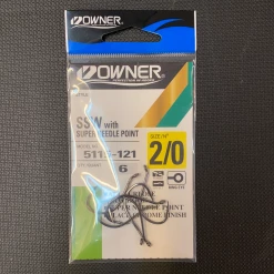 Superfly Flies Owner 2/0 Super Needle Point Hooks And Sinkers