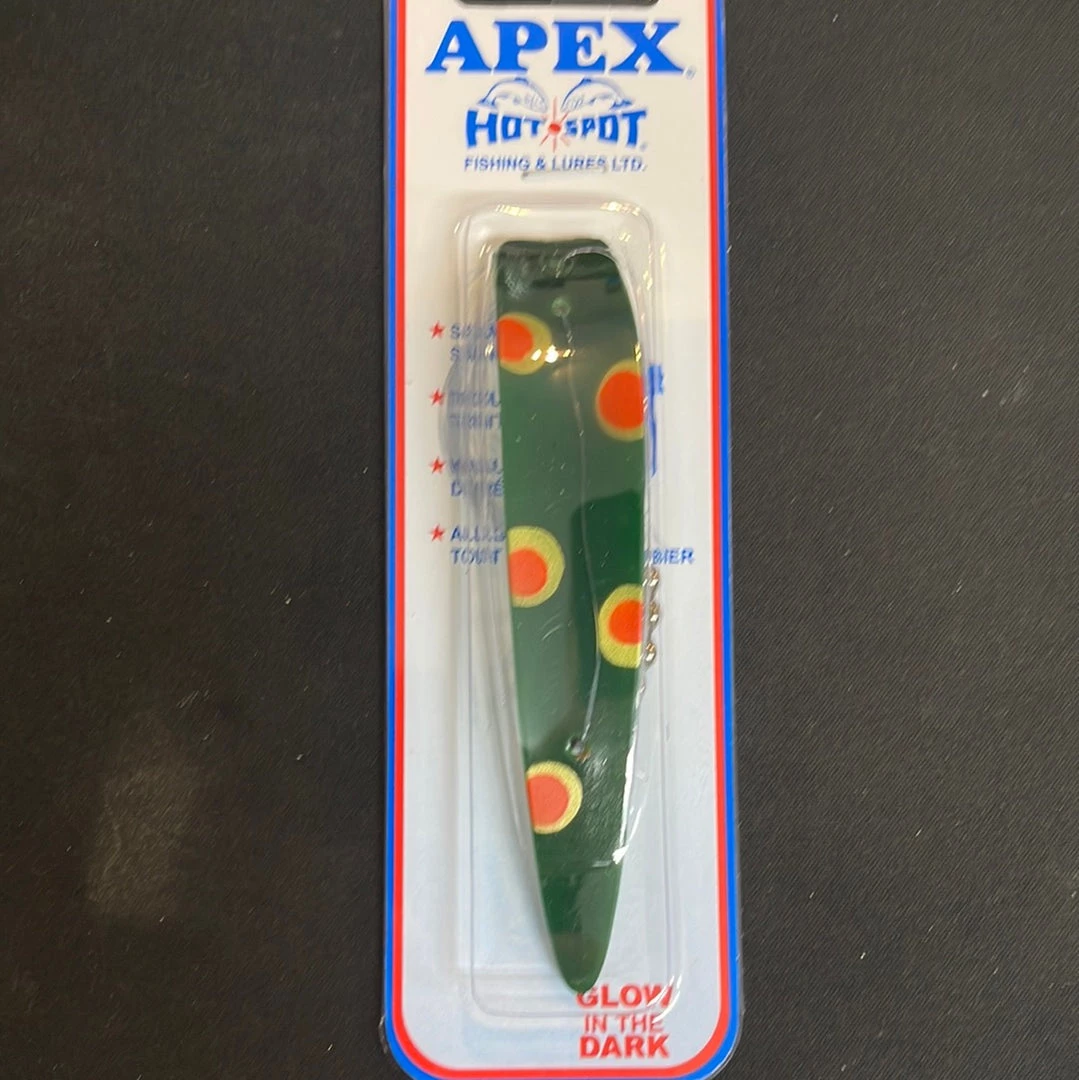 Superfly Flies Hot Spot Apex Lures Apex 4.5 #315R Glow Frog 1 Superfly Flies Hot Spot Apex Lures Apex 4.5 #315R Glow Frog
