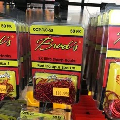 Gunarama Brads Red Octopus Size 1/0 Hooks And Sinkers