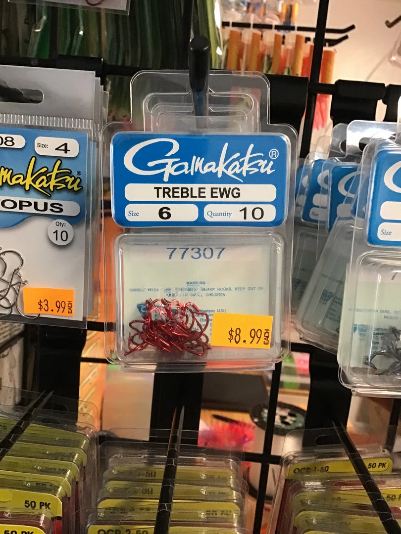 Gunarama Gamakatsu Red Treble Ewg Size 6 Hooks And Sinkers 1 Gunarama Gamakatsu Red Treble Ewg Size 6 Hooks And Sinkers