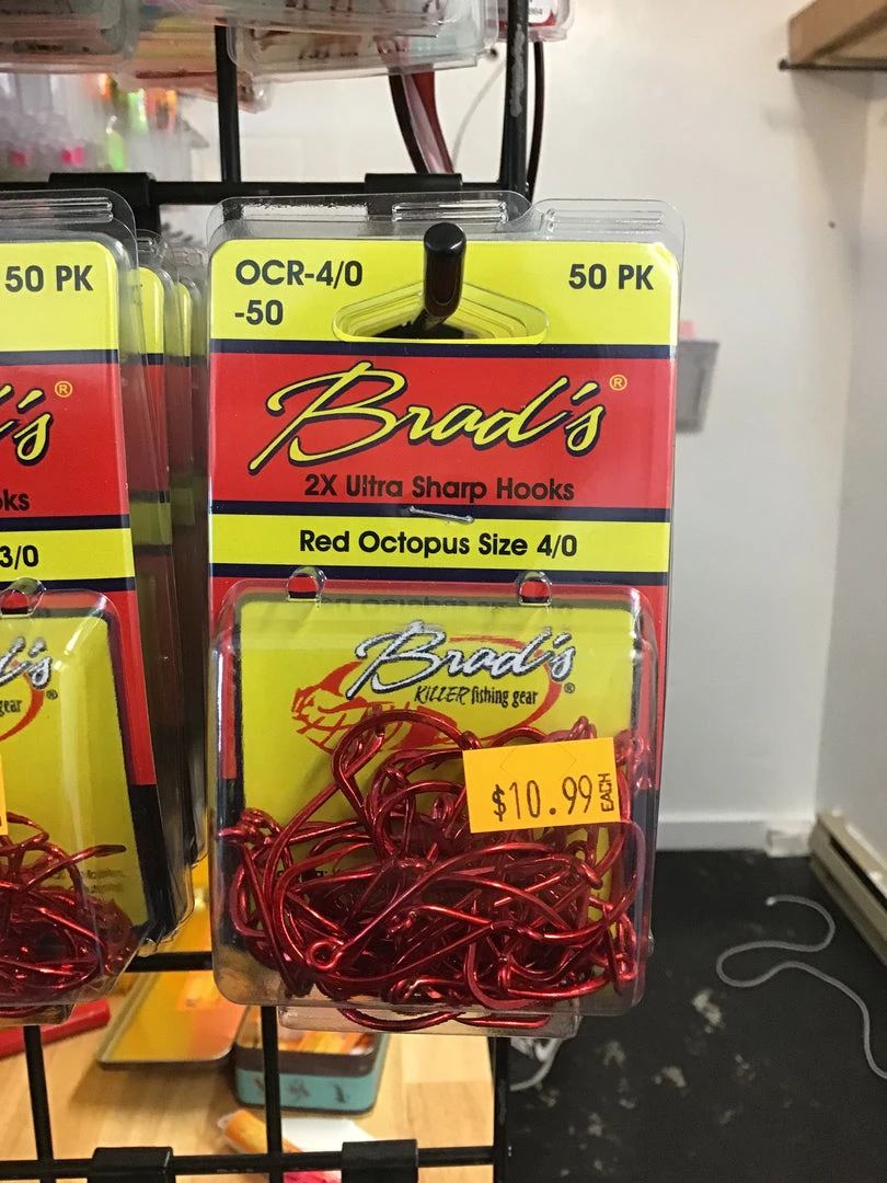 Gunarama Brads Red Octopus Size 4/0 Hooks And Sinkers 1 Gunarama Brads Red Octopus Size 4/0 Hooks And Sinkers