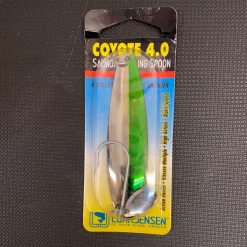 Gunarama Coyote 4.0 Nickel & Green Stripe Trolling Spoons