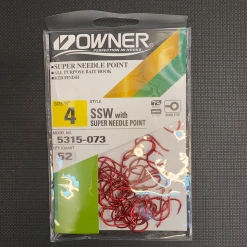 Gunarama Hooks And Sinkers Owner 4 Super Needle Point Red