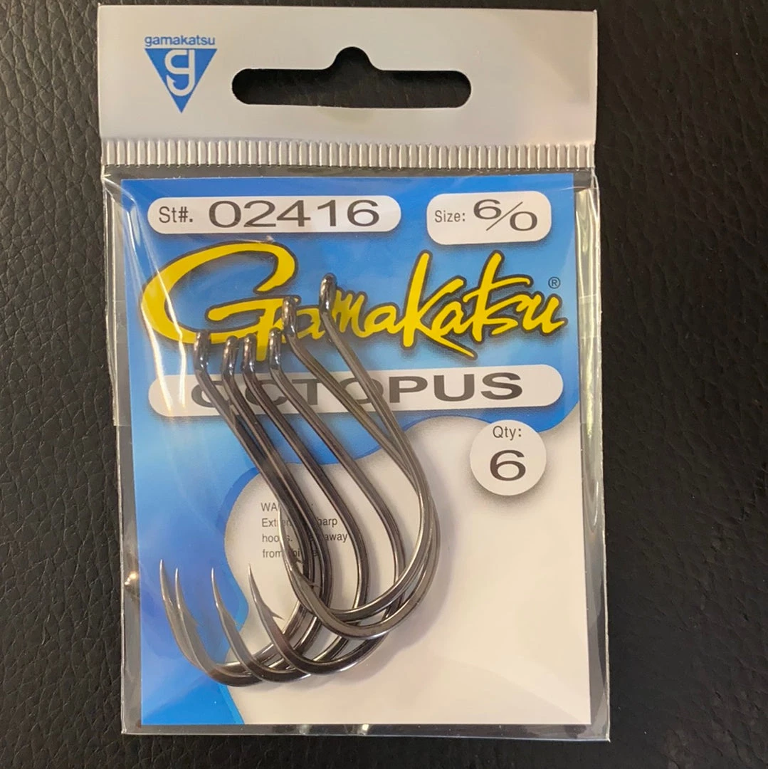 Gunarama Gamakatsu 6/0 Octopus Hooks And Sinkers 1 Gunarama Gamakatsu 6/0 Octopus Hooks And Sinkers
