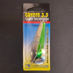 Gunarama Trolling Spoons Coyote 3.5 Nickel & Green Stripe