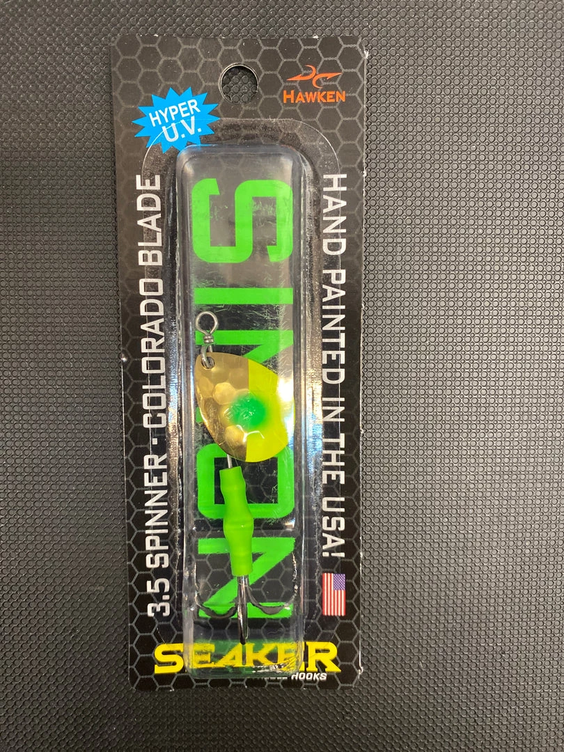 Gunarama Salmon Spinners Simon 3.5 Spinner (chartreuse Splash) 1 Gunarama Salmon Spinners Simon 3.5 Spinner (chartreuse Splash)