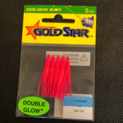 Superfly Flies Soft Baits Gold Star 1.2” Glow Pink NG193