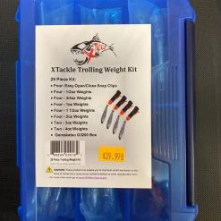 Deals Superfly Flies Store 20 XTackle Trolling Weights Kit 29pc Hooks And Sinkers