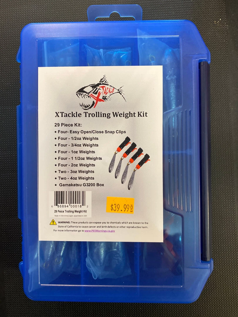 XTackle Trolling Weights Kit 29pc Hooks And Sinkers 1 XTackle Trolling Weights Kit 29pc Hooks And Sinkers