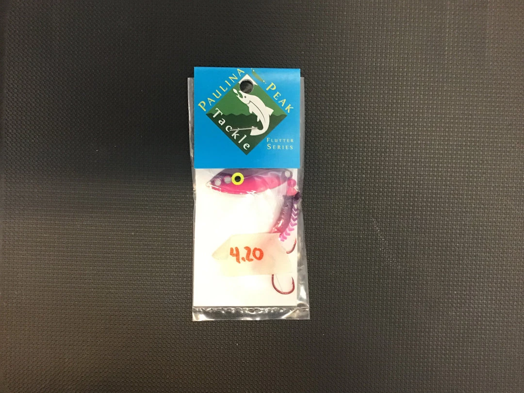 Paulina Peak Tackle Flutter Series Pink & Purple Shrimp 209 Spinners 1 Paulina Peak Tackle Flutter Series Pink & Purple Shrimp 209 Spinners