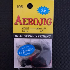Gunarama Steelhead Gear Aero Jig 1/4oz Red/Black