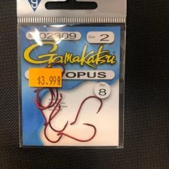Gunarama Hooks And Sinkers Gamakatsu Octopus Red Size 2