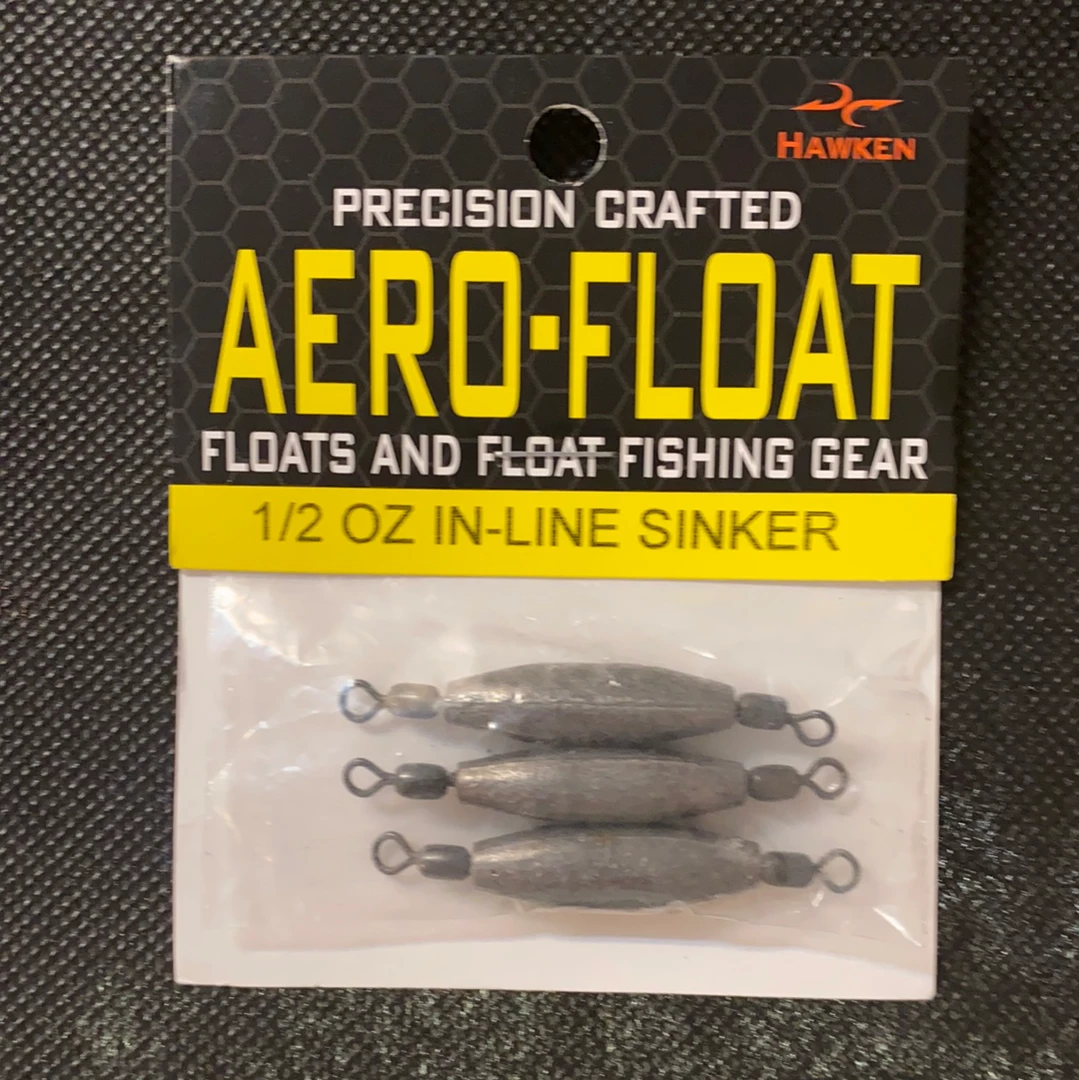 Gunarama Hooks And Sinkers Aero Float 1/2oz In-line Sinker 1 Gunarama Hooks And Sinkers Aero Float 1/2oz In-line Sinker