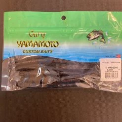 Superfly Flies Gary Yamamoto 6" Black With Large Blue Flake Plastic’s