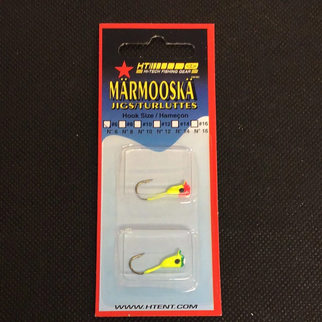 Gunarama HT Marmooska Bright Glo Jigs #6 (2pk) 1 Gunarama HT Marmooska Bright Glo Jigs #6 (2pk)