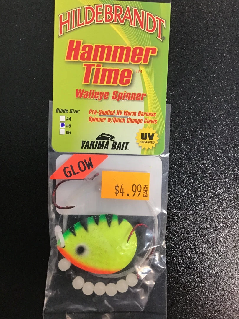 Gunarama Hildebrandt Hammer Time Walleye Spinner Firetiger 1 Gunarama Hildebrandt Hammer Time Walleye Spinner Firetiger